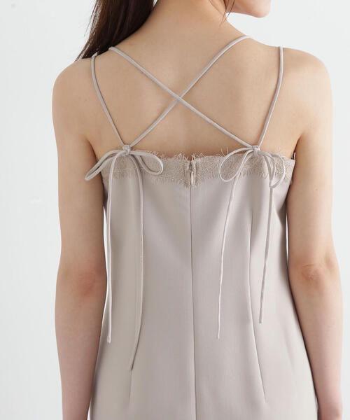 PROPORTION BODY DRESSING（プロポーションボディドレッシング）の「レースキャミジャンスカ / 1215140501（ワンピース・レディース・ベージュ/ブラック・SMALL/MEDIUM/P/S）」の6枚目の写真