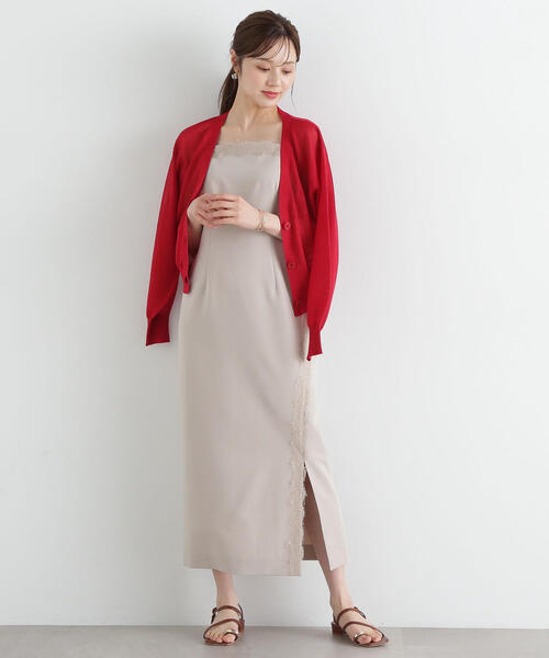 PROPORTION BODY DRESSING（プロポーションボディドレッシング）の「レースキャミジャンスカ / 1215140501（ワンピース・レディース・ベージュ/ブラック・SMALL/MEDIUM/P/S）」の2枚目の写真