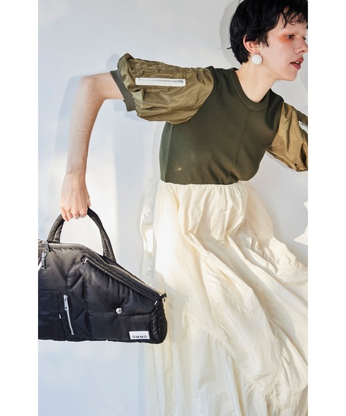 OMMO（オーエムエムオー）の「2WAY MA-1 DETAIL BAG（トートバッグ・レディース・ブラック/カーキ・FREE）」の10枚目の写真