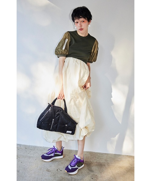 OMMO（オーエムエムオー）の「2WAY MA-1 DETAIL BAG（トートバッグ・レディース・ブラック/カーキ・FREE）」の13枚目の写真