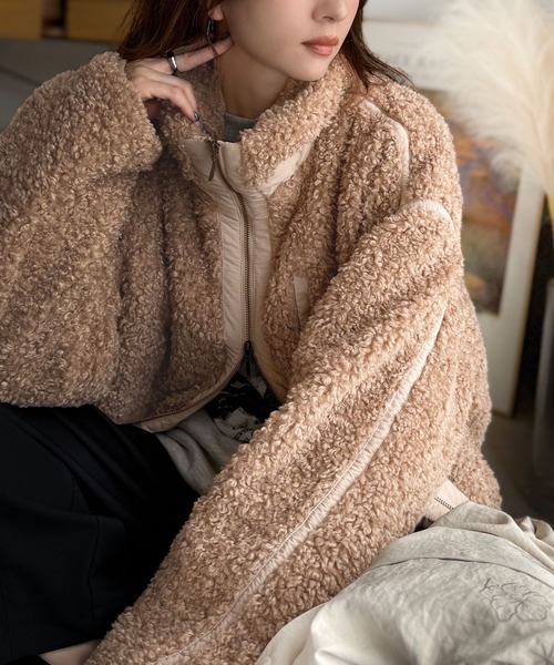 セール】《JaVaジャバコラボ》ぬくぬく愛らしい◎プードルボア