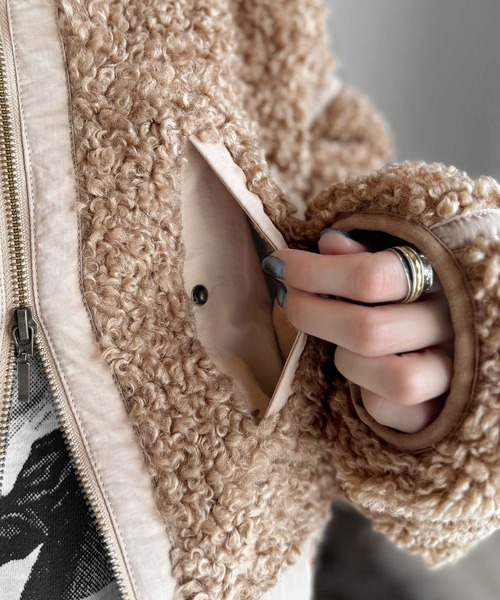 セール】《JaVaジャバコラボ》ぬくぬく愛らしい◎プードルボア