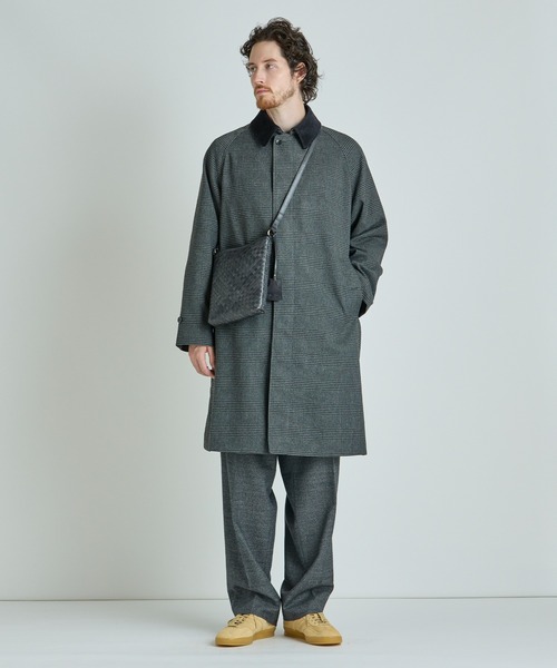 MEN'S BIGI（メンズビギ）の「【SEEKER/シーカー】別注メッシュレザーショルダーバッグ（ショルダーバッグ・メンズ・ダークブラウン/グリーン/ブラック・FREE）」の4枚目の写真