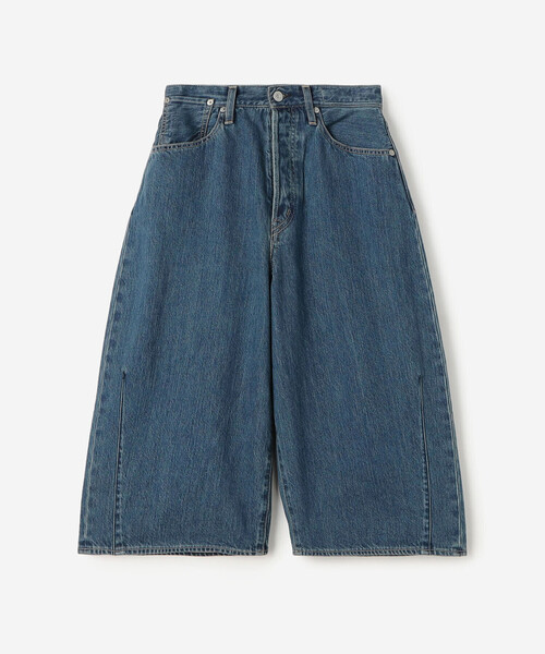 セール】KURO | WIDE SPREAD CROPPED SHORTS WOMEN（デニム