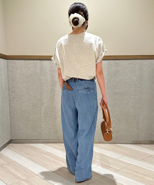パンツ SLOBE IENA LEDENIM TUCK TROUSER 36 SLOBE IENA｜《4サイズ展開/追加》LEDENIM TUCK TROUSERデニム