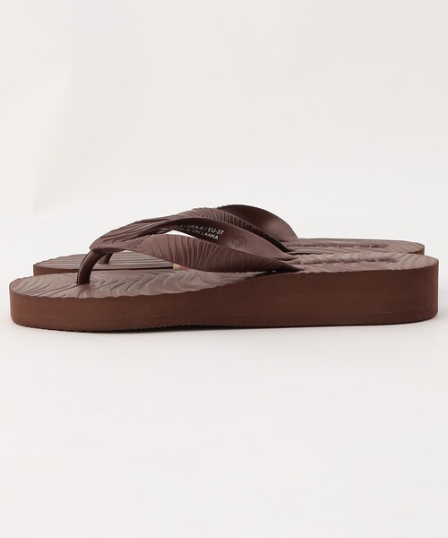 SLEEPERSテーパードサンダル ブラウン38 SLEEPERS/スリーパーズ Tapered Platform /テーパード