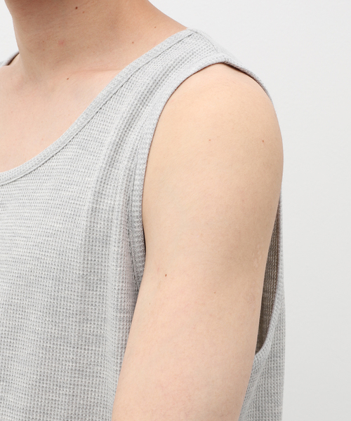 JOURNAL STANDARD relume（ジャーナルスタンダード　レリューム）の「レイヤード サーマル タンクトップ（タンクトップ・メンズ・ホワイト/ライトグレー/ブラック・SMALL/MEDIUM/LARGE）」の22枚目の写真