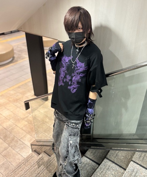 REFLEM/レフレム』ドラゴン刺繍PO/プルオーバースウェットシャツ