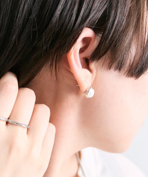 セール】《WEB限定/スターリングシルバー使用》枠付きパール