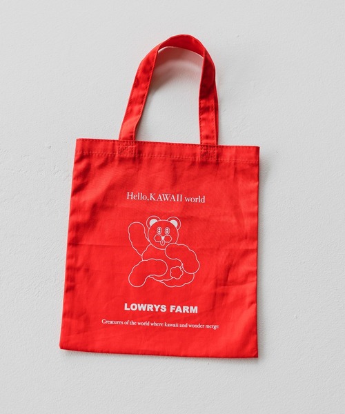 LOWRYS FARM（ローリーズファーム）の「GIRLS MARKET トート　 490444（トートバッグ・レディース・ブルー/レッド/ピンク/ブラック/オフホワイト・FREE）」の5枚目の写真