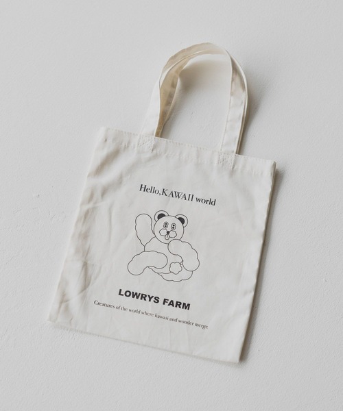 LOWRYS FARM（ローリーズファーム）の「GIRLS MARKET トート　 490444（トートバッグ・レディース・ブルー/レッド/ピンク/ブラック/オフホワイト・FREE）」の8枚目の写真