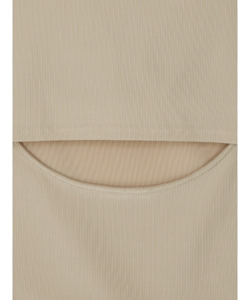 MEDI GLOSS RIB BACK SLIT CAMISOLE（キャミソール）｜Ameri
