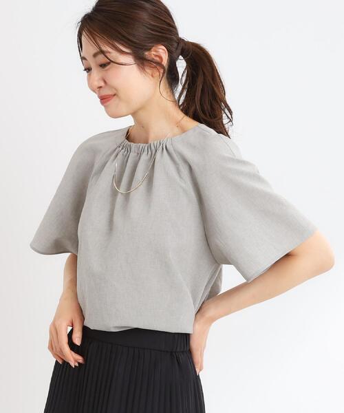 WEB限定 美品✨️ MARW タックスキッパー シャツ UVカット ブラウス MARW UNITED ARROWS＞タック スキッパーシャツ ‐UVカット
