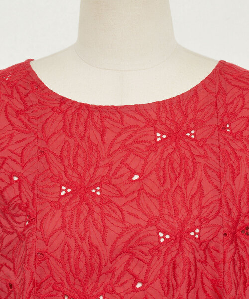 LIVETART（リヴェタート）の「グロリオサ刺繍ブラウス（シャツ/ブラウス・レディース・レッド/ブラック・FREE）」の6枚目の写真