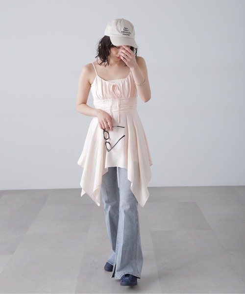 FREE'S MART（フリーズマート）の「◇イレヘムチュニックキャミワンピース（ワンピース・レディース・ピンク系その他/ホワイト/ブラック・FREE）」の11枚目の写真