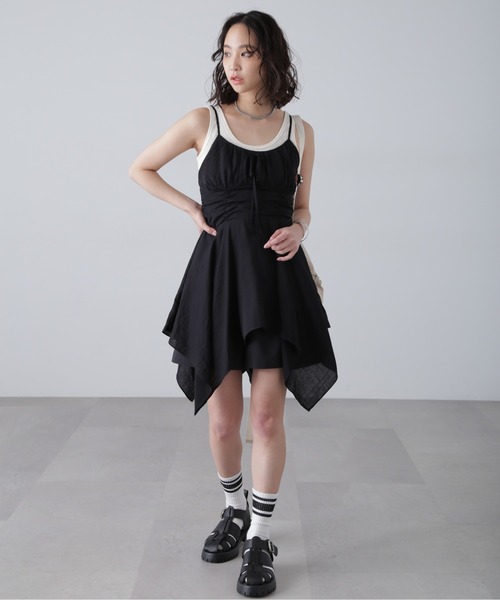 FREE'S MART（フリーズマート）の「◇イレヘムチュニックキャミワンピース（ワンピース・レディース・ピンク系その他/ホワイト/ブラック・FREE）」の17枚目の写真