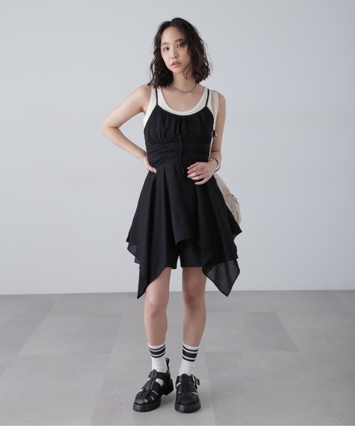 FREE'S MART（フリーズマート）の「◇イレヘムチュニックキャミワンピース（ワンピース・レディース・ピンク系その他/ホワイト/ブラック・FREE）」の19枚目の写真