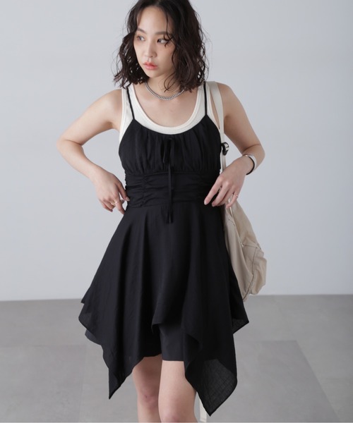 FREE'S MART（フリーズマート）の「◇イレヘムチュニックキャミワンピース（ワンピース・レディース・ピンク系その他/ホワイト/ブラック・FREE）」の15枚目の写真