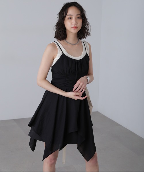 FREE'S MART（フリーズマート）の「◇イレヘムチュニックキャミワンピース（ワンピース・レディース・ピンク系その他/ホワイト/ブラック・FREE）」の13枚目の写真