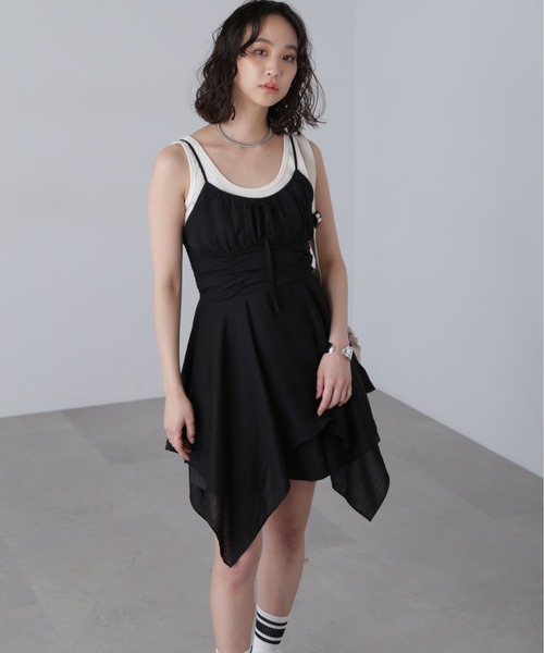 FREE'S MART（フリーズマート）の「◇イレヘムチュニックキャミワンピース（ワンピース・レディース・ピンク系その他/ホワイト/ブラック・FREE）」の16枚目の写真