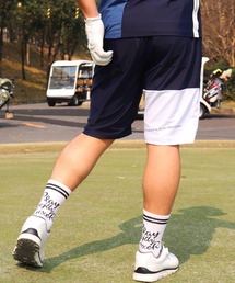 (RM)【LUXE/R GOLF】COOL & DRY ストレッチ スムース バイカラー ショートパンツ