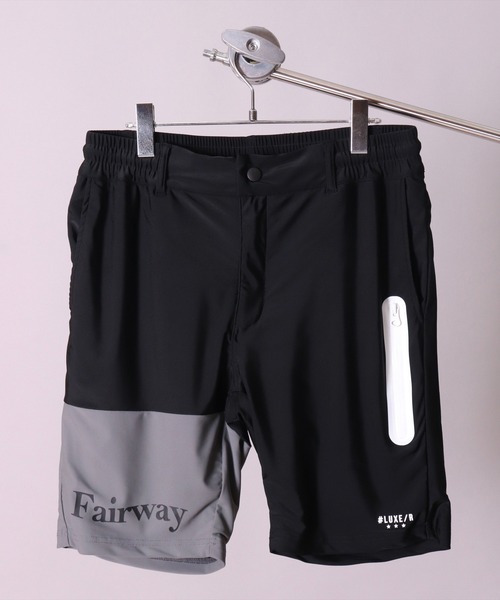 LUXE/R GOLF(ラグジュ ゴルフ)の「(RM)【LUXE/R GOLF】COOL & DRY ストレッチ スムース バイカラー ショートパンツ(スウェットパンツ・メンズ・ホワイト×ブラック/ブラック×グレー/ネイビー×ホワイト/ベージュ系・M/L/XL)」の19枚目の写真