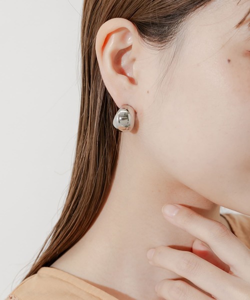 セール】ステンレスプックリワイドピアス（ピアス（両耳用