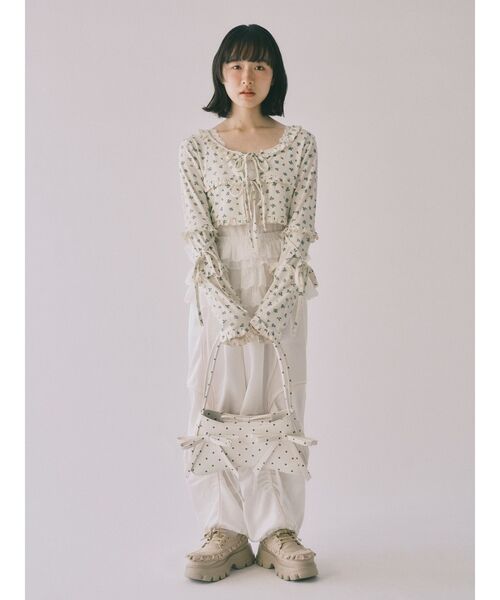 merry jenny（メリージェニー）の「Sugary frill Loafer（ローファー・レディース・ピンク/ベージュ・MEDIUM/LARGE）」の10枚目の写真