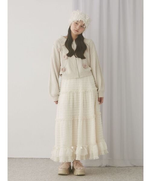 merry jenny（メリージェニー）の「Sugary frill Loafer（ローファー・レディース・ピンク/ベージュ・MEDIUM/LARGE）」の18枚目の写真