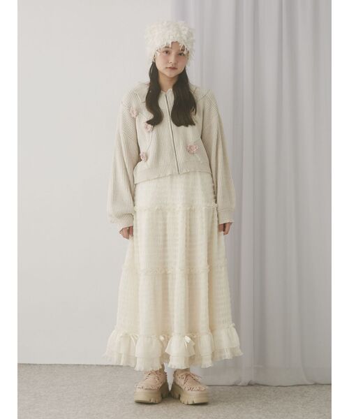 merry jenny（メリージェニー）の「Sugary frill Loafer（ローファー・レディース・ピンク/ベージュ・MEDIUM/LARGE）」の19枚目の写真