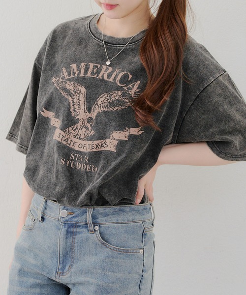 continuer de NICE CLAUP(コンティニューデナイスクラップ)の「硫化染ロゴアソートT(Tシャツ/カットソー・レディース・その他1/その他3/その他2・FREE)」の1枚目の写真