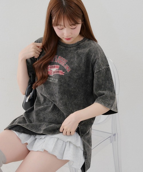 continuer de NICE CLAUP(コンティニューデナイスクラップ)の「硫化染ロゴアソートT(Tシャツ/カットソー・レディース・その他1/その他3/その他2・FREE)」の3枚目の写真