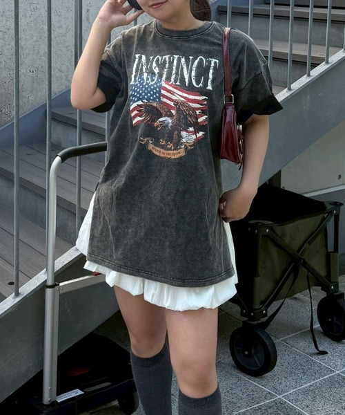 continuer de NICE CLAUP(コンティニューデナイスクラップ)の「硫化染ロゴアソートT(Tシャツ/カットソー・レディース・その他1/その他3/その他2・FREE)」の5枚目の写真