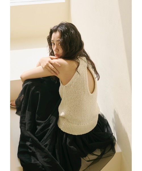 トップス NOTREemor summer knit halter neck top セール】summer knit halter neck top（ニット/セーター