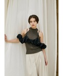 NOTREemor(ノートルエモア)のsummer knit halter neck top