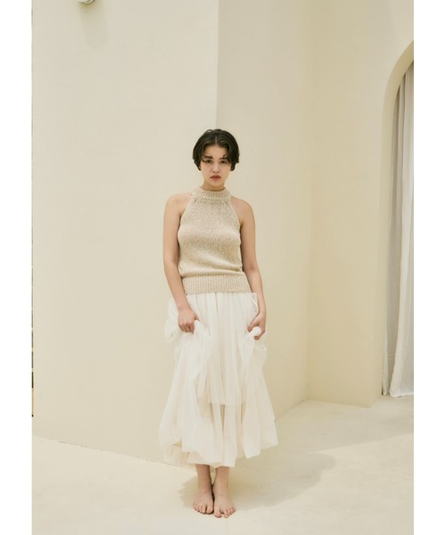 トップス NOTREemor summer knit halter neck top セール】summer knit halter neck top（ニット/セーター