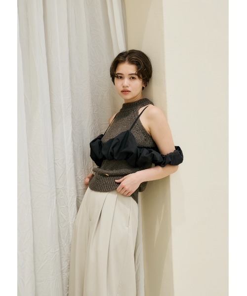トップス NOTREemor summer knit halter neck top セール】summer knit halter neck top（ニット/セーター