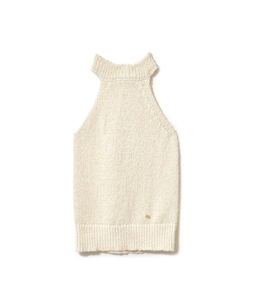 NOTREemor(ノートルエモア)の「summer knit halter neck top(ニット/セーター・レディース・ベージュ/チャコールグレー/ホワイト系その他・FREE)」の7枚目の写真