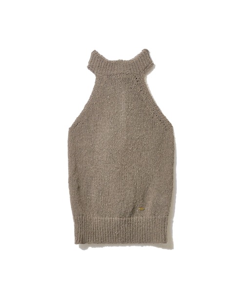 NOTREemor(ノートルエモア)の「summer knit halter neck top(ニット/セーター・レディース・ベージュ/チャコールグレー/ホワイト系その他・FREE)」の8枚目の写真
