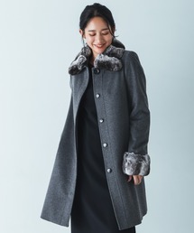 美品 ビンテージ カシミヤ100% ダブルチェスターコート XL マキシ丈 黒 極美品 高級カシミヤ100％ ダブル チェスター ロングコート 日本