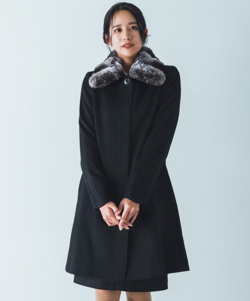 超希少✨美品 EMBA カシミヤ100% チンチラ ロングコート 茶 超希少✨美品 EMBA カシミヤ100% チンチラ ロングコート 茶