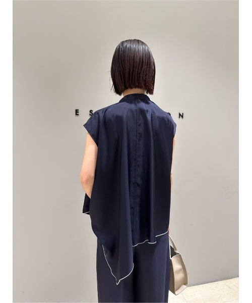 ブラウス シャツ ESTNATION / ツイルボウタイブラウス レディース ESTNATION / ツイルボウタイブラウス（シャツ/ブラウス