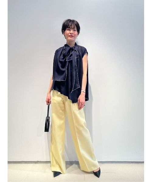 ブラウス シャツ ESTNATION / ツイルボウタイブラウス レディース ESTNATION / ツイルボウタイブラウス｜ESTNATION ONLINE STORE