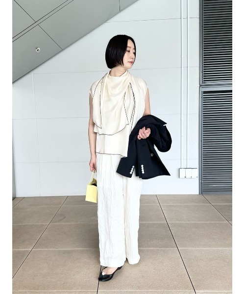 ブラウス シャツ ESTNATION / ツイルボウタイブラウス レディース ESTNATION / ツイルボウタイブラウス｜ESTNATION ONLINE STORE