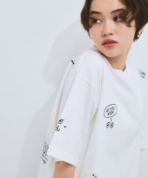 落書き刺繍Tシャツ≪洗濯機で洗える≫