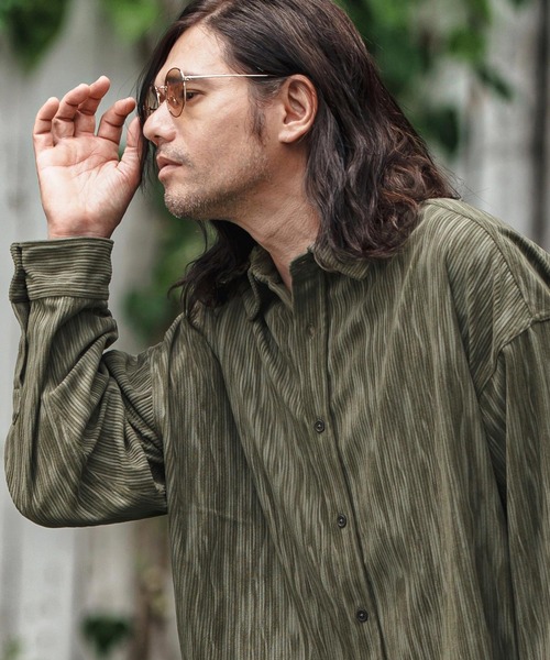 ms6154- Spotted Print Corduroy Shirts コーデュロイシャツ（シャツ