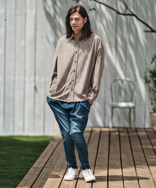 CAMBIO(カンビオ)の「ms6154- Spotted Print Corduroy Shirts コーデュロイシャツ(シャツ/ブラウス・メンズ・グレイッシュベージュ/ブラック/カーキ・S/M/L)」の20枚目の写真