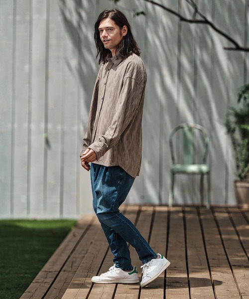 CAMBIO(カンビオ)の「ms6154- Spotted Print Corduroy Shirts コーデュロイシャツ(シャツ/ブラウス・メンズ・グレイッシュベージュ/ブラック/カーキ・S/M/L)」の21枚目の写真