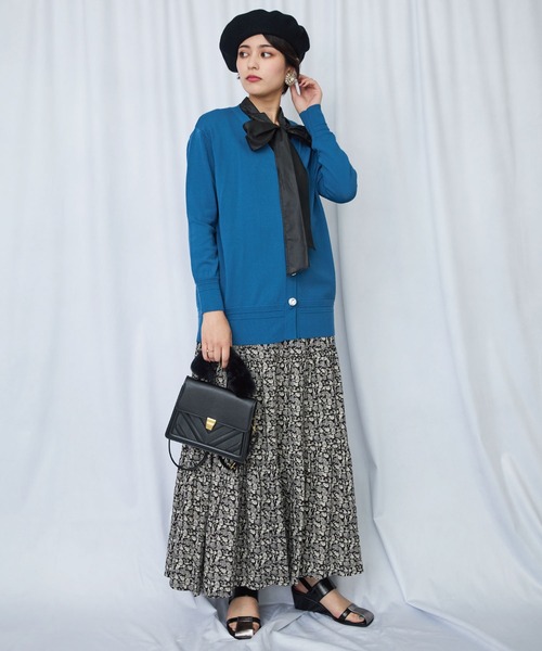 JETSET SOLO PLUS (ジェットセットソロプラス)の「【JETSET SOLO PLUS】コーティングローンボウタイブラウス(シャツ/ブラウス・レディース・ブルー/ブラック/ブラウン・FREE)」の7枚目の写真