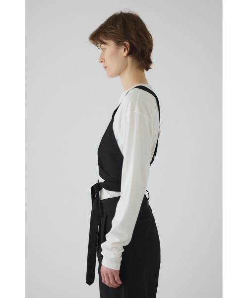 RIM.ARK(リムアーク)の「Design bustier デザインビスチェ(キャミソール・レディース・グレイッシュベージュ/ブラック・FREE)」の15枚目の写真